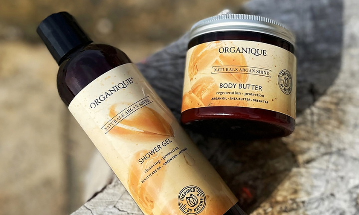 żel pod prysznic i masło do ciała Argan Shine